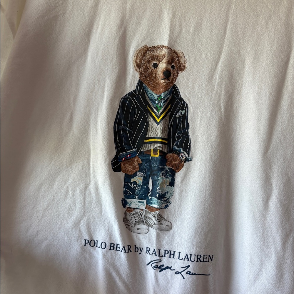 Polo by Ralph Lauren White Bear Graphic Men's Shirt